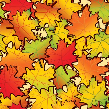 Maple leaf abstract background. clipart