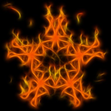 Abstract of mystery pentagram-symbol clipart