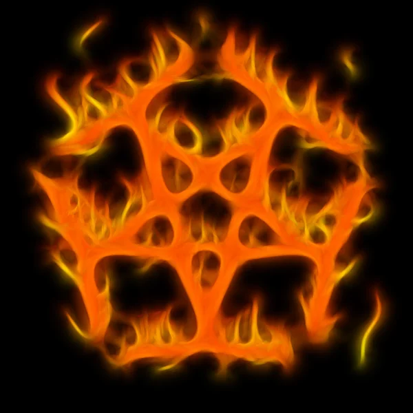 Zusammenfassung des geheimnisvollen Pentagramm-Symbols — Stockfoto