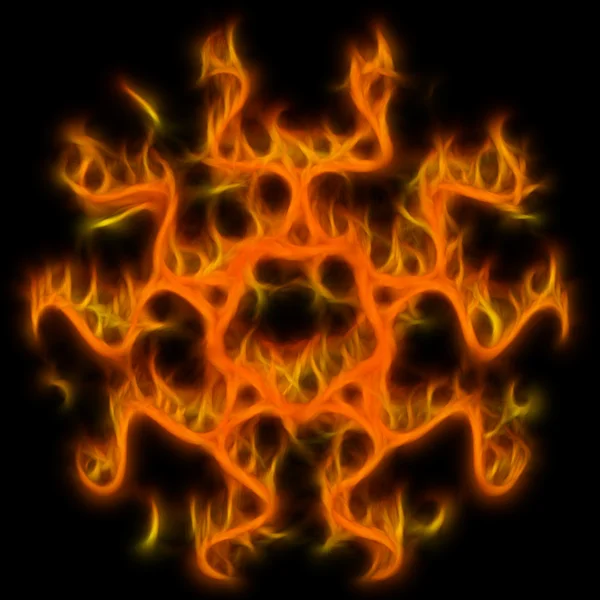 Abstract van mysterie pentagram-symbool — Stockfoto