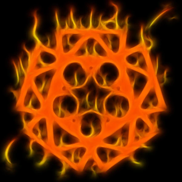 謎の五芒星-シンボルの抽象的な — ストック写真