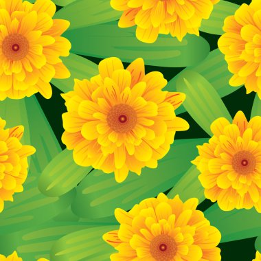 Abstract flowers background. Seamless. clipart