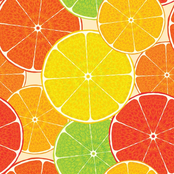 Abstracte citrus hoge-gedetailleerde achtergrond — Stockvector