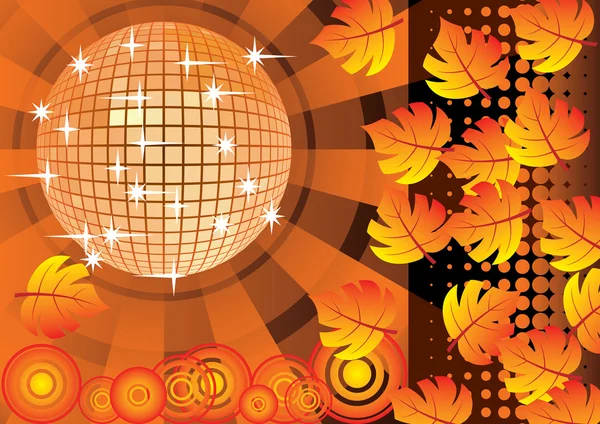 Pour donner une fête d'automne orange . — Image vectorielle