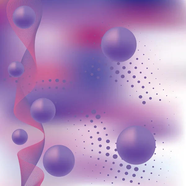 Fond abstrait élégance avec boules — Image vectorielle