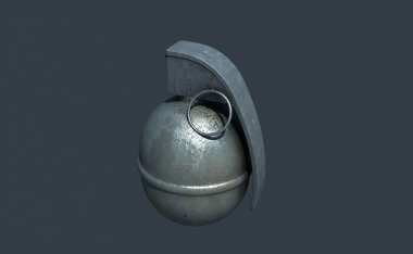 3 d rendering of a metal metal bell isolated in a studio  clipart