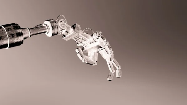 Illustration Robot Robotic Arm Concept Artificial Intelligence — стоковое фото