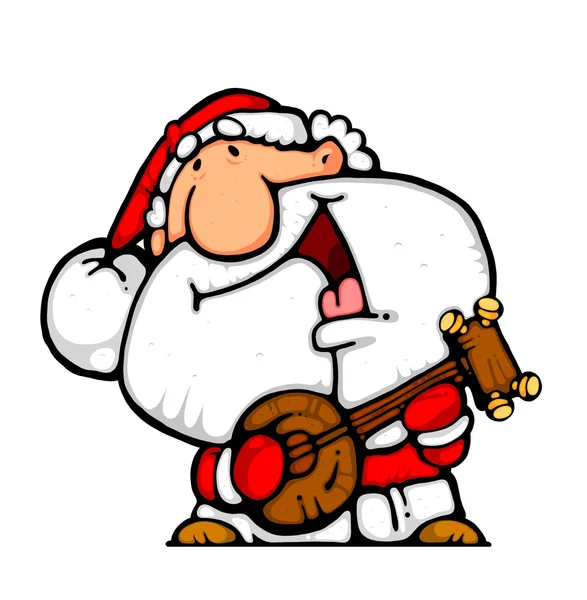 Sticker Van Een Cartoon Santa — Stockfoto