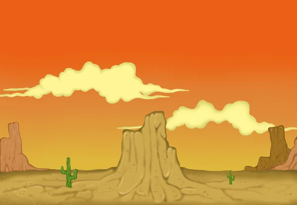 Desert Mountains Trees — Stockfoto
