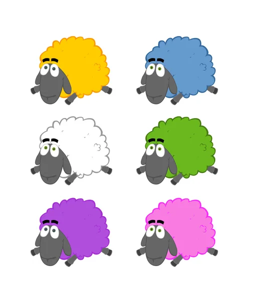 Cute Sheep Vector Illustration — Stock Photo, Image