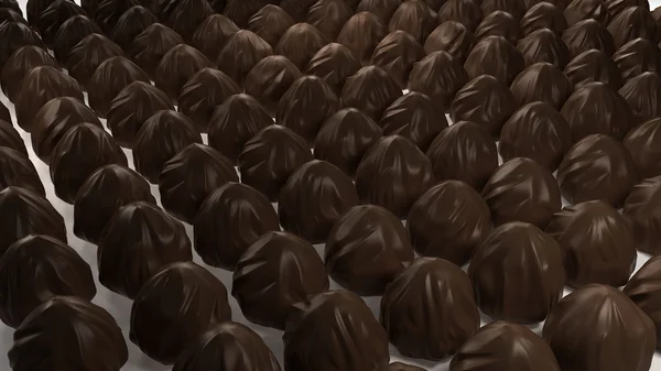 Group Black White Chocolate Candies — Stok fotoğraf