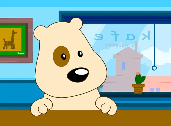 Grappige Cartoon Polar Bear — Stockfoto