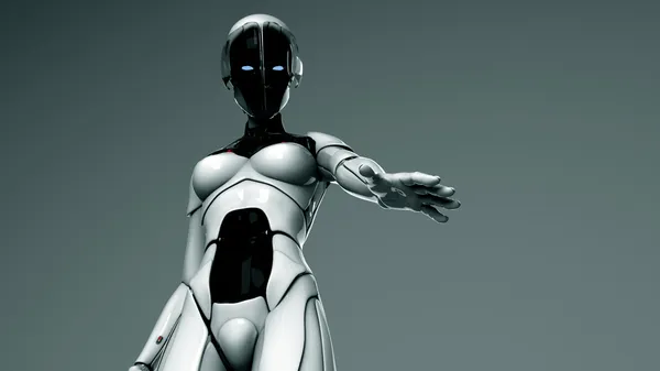 Illustration Humanoid Robot — Zdjęcie stockowe