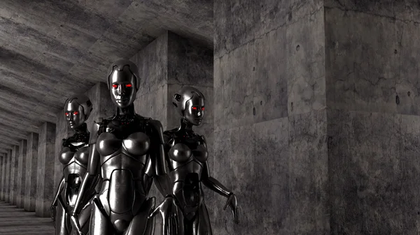 Robots Corridor — 스톡 사진