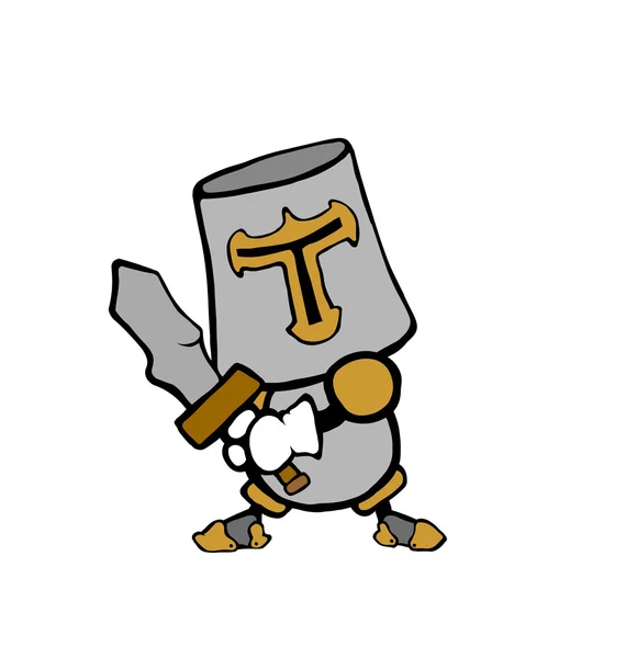 Cartoon Viking Sword — Stock Photo, Image