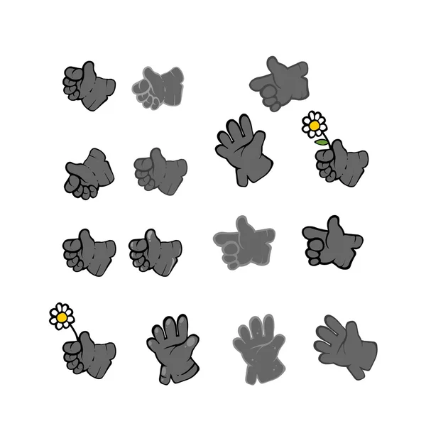 Seamless Pattern Hand Gloves Gloves Vector — Stockfoto
