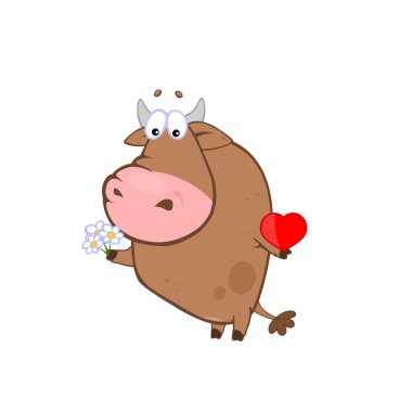 Bull love clipart