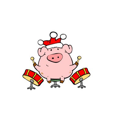 Music from pig clipart