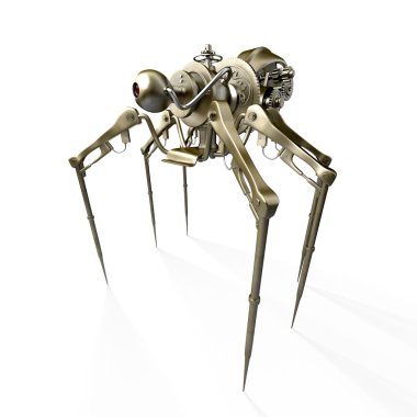 Robot - spider - spy clipart