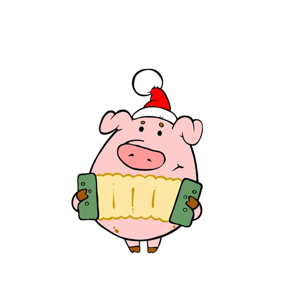 猪的祝贺 — 图库照片