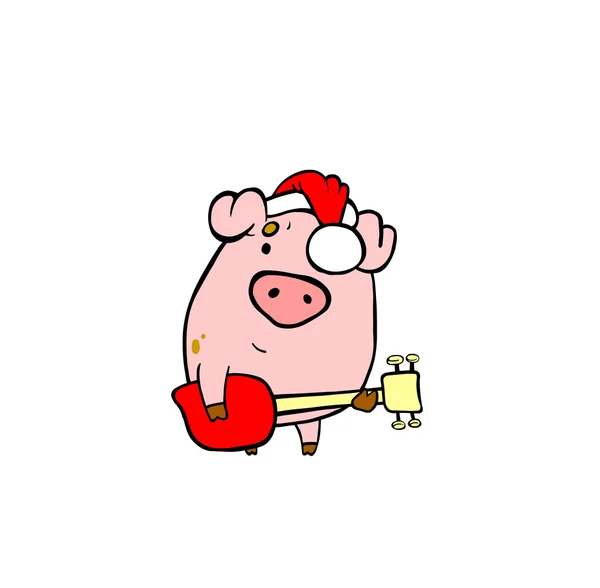 Música de férias de porco — Fotografia de Stock