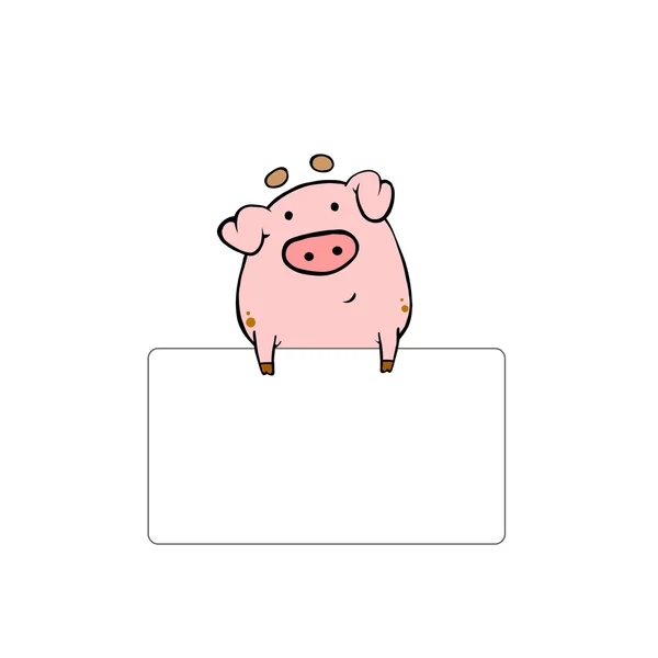 猪用空卡 — 图库照片