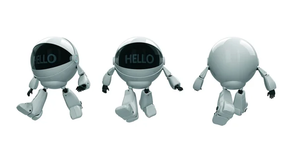 "Hallo"Robots — Stockfoto