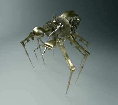 Robot - spider - spy clipart