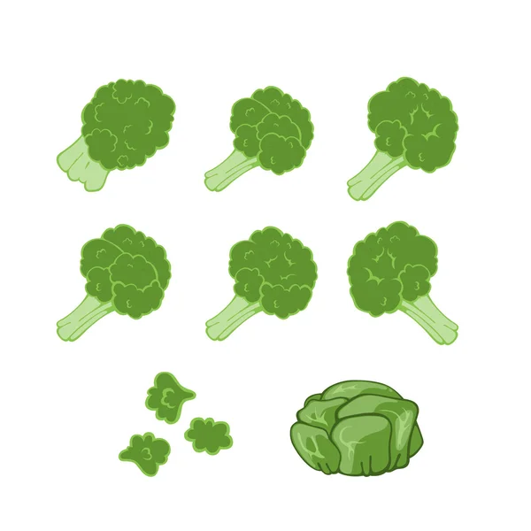 Brócolos e repolho — Fotografia de Stock
