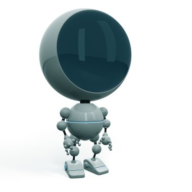 Cute robot - toy clipart