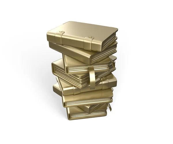 Goldene Bücher. Wissen - Macht — Stockfoto