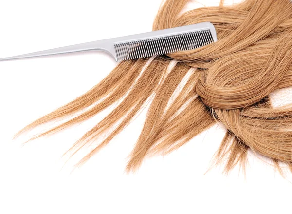 Довге каштанове волосся — стокове фото