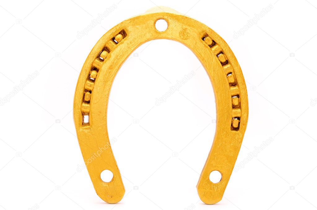 Lucky golden horseshoe