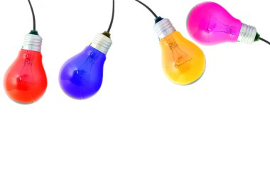 Colorful bulb clipart