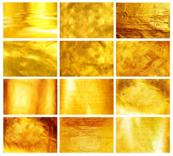Colección hermosa fina cepillado oro — Foto de Stock