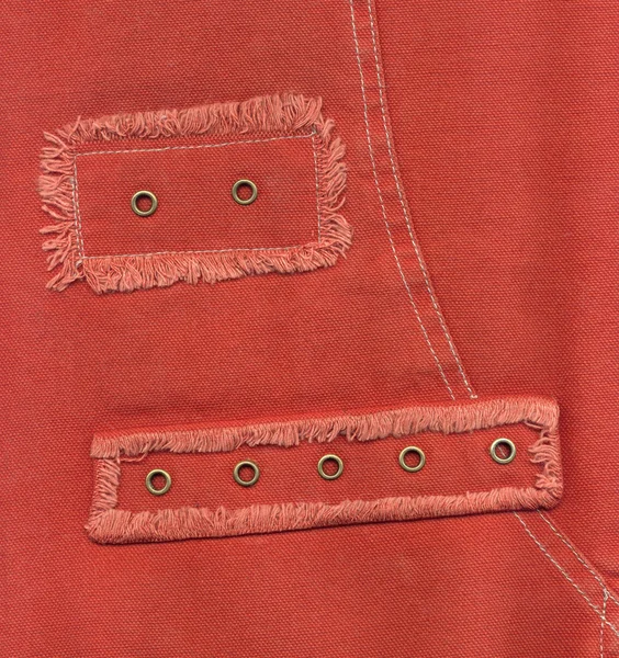 Texture Background Red Fabric — Fotografia de Stock