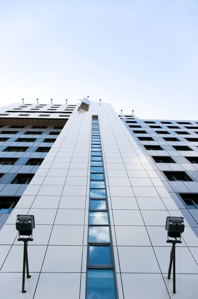 Modern Apartment Building Exterior City Windows Balconies — Stockfoto