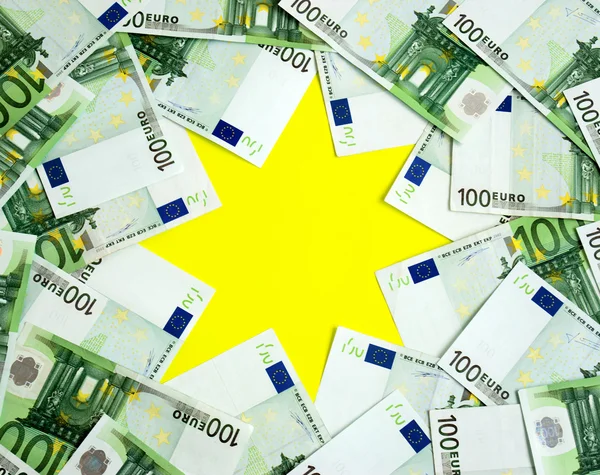 Euro Banknote Money Isolated White — Foto de Stock