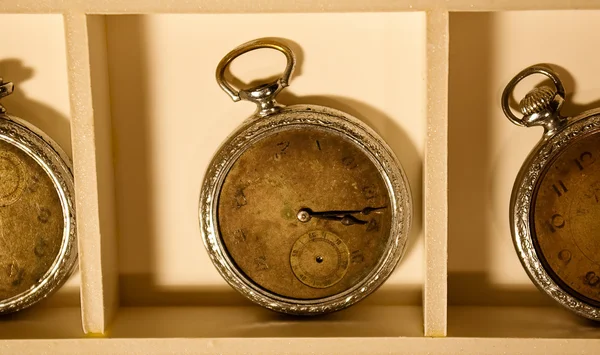 Antique Pocket Watches Mirror — 스톡 사진