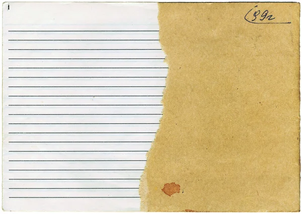 Old Vintage Paper Texture Isolated Background — Fotografia de Stock