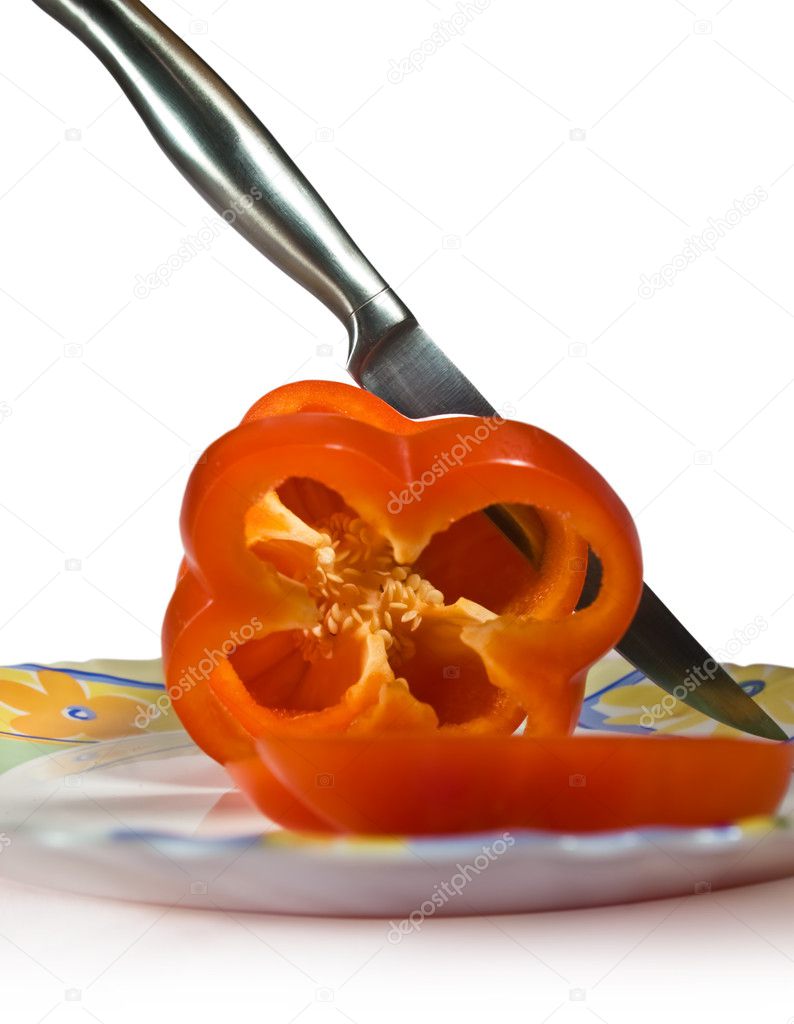 cut tomato in a bowl 