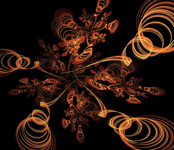 Festive ribbons fractal — Stock Photo, Image