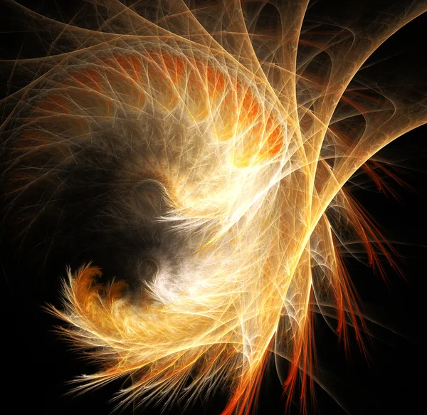 Redemoinho fractal ardente — Fotografia de Stock