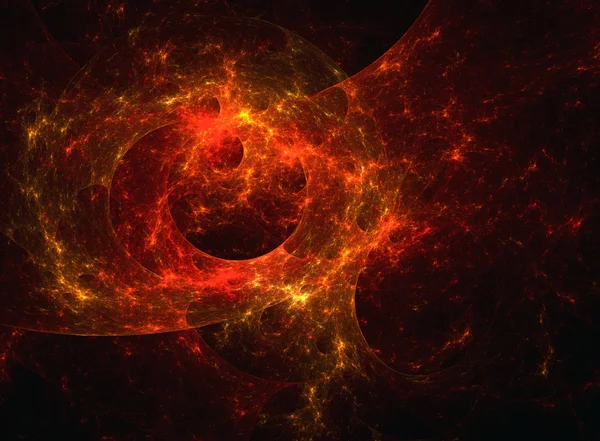 Огненная галактика - фрактал — стоковое фото