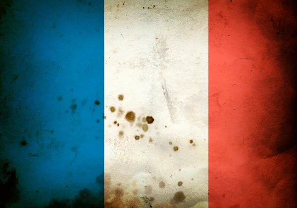 stock image Burned flag of France