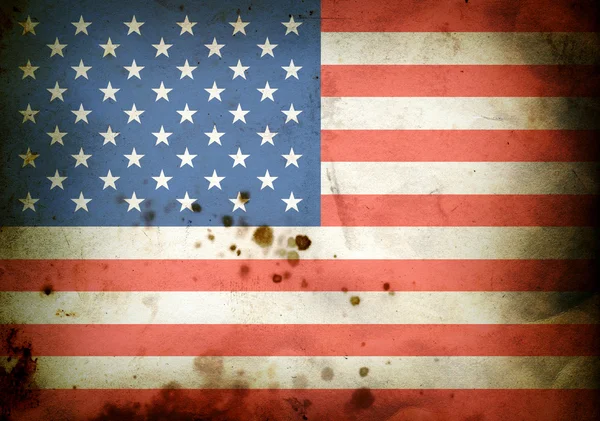 Спалили прапор США — стокове фото
