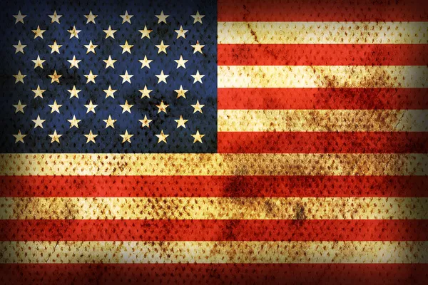 米国の旗を風化します。 — ストック写真