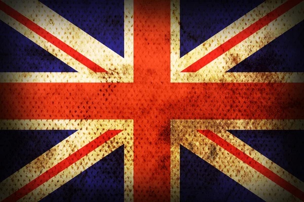 Verweerde vlag van Verenigd Koninkrijk — Stockfoto