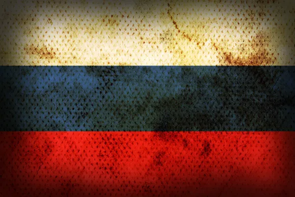 stock image Weathered flag of Russia