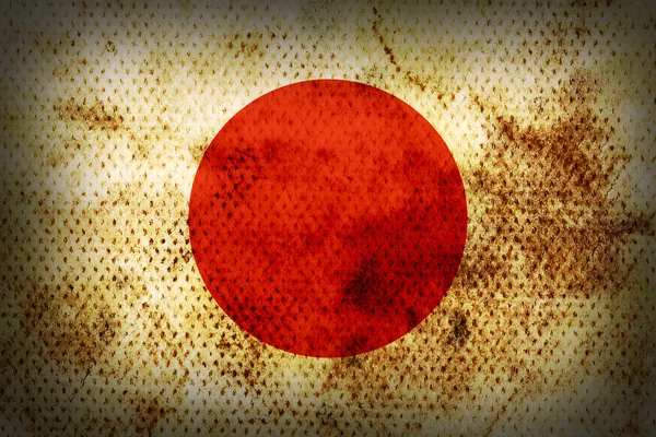 Weathered flag of Japan — Stock Photo, Image